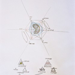 jerome pierre dessins portrait diagrammatic bleu